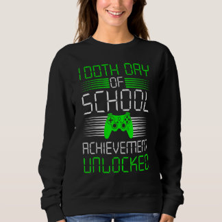Sweatshirt 100 Days Of School Achievement Unlocked Video Game