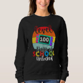 Sweatshirt 100 Days of School Boys Retro 100th Day School Gir (Devant)