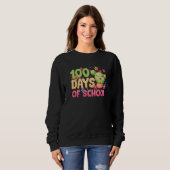 Sweatshirt 100 Days of School Cactus  for Kids Teachers 100th (Devant entier)