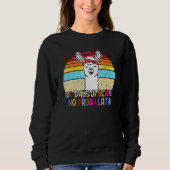 Sweatshirt 100 Days of School No Probllama Llama 100th Day Te (Devant)