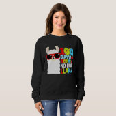 Sweatshirt 100 Days Of School No Probllama Llama Lover Studen (Devant entier)