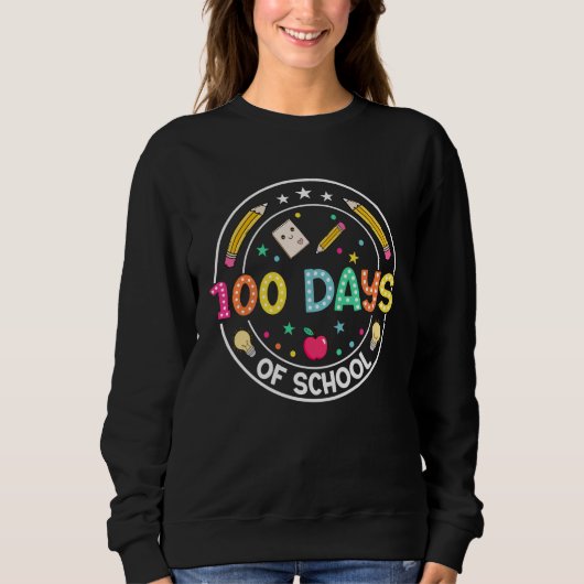 Sweatshirt 100 Days of School Pencil 100th Day of School Boys (Devant)