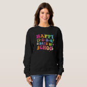 Sweatshirt 100 Days Of School Shirt Math Equation Middle Scho (Devant entier)