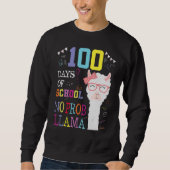 Sweatshirt 100 Days Of School Shirt No Probllama Llama 100Th (Devant)