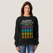 Sweatshirt 100 Days Of School Student Teacher (Devant entier)