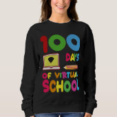 Sweatshirt 100 Days Of Virtual School 2023 (Devant)