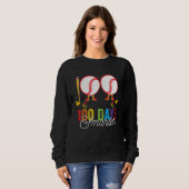 Sweatshirt 100 days smarter Baseball For Teachers And Kids St (Devant entier)