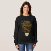 Sweatshirt 100 Days Smarter Brighter Of School 2nd Second Gra (Devant entier)