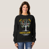 Sweatshirt 100 days smarter & growing puzzle tree 100th Day O (Devant entier)