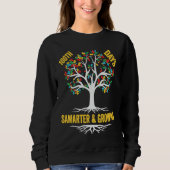 Sweatshirt 100 days smarter & growing puzzle tree 100th Day O (Devant)