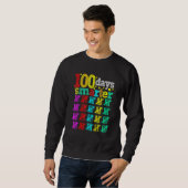 Sweatshirt 100 Days Smarter Happy 100th Day Of School Student (Devant entier)