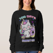 Sweatshirt 100 Days Smarter Magical Learning Unicorn with Don (Devant)