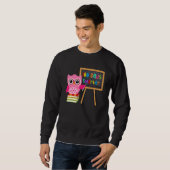 Sweatshirt 100 Days Smarter Owl Teacher Girls Child 100th Day (Devant entier)