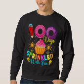 Sweatshirt 100 Days Sprinkled With Fun Cupcake 100th Day Of S (Devant)