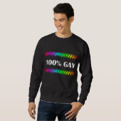 Sweatshirt 100% gay (Devant entier)
