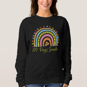 Sweatshirt 100 Jours Chemise Arc-En-Ciel Smarter 100e Jour De