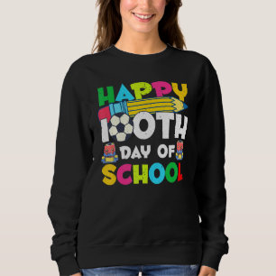 Sweatshirt 100 Jours De Sac À Dos De Crayon Scolaire Enseigna