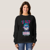 Sweatshirt 100 jours de style baseball sans erreurs (Devant entier)