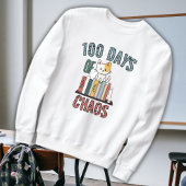 Sweatshirt 100 Jours D'École Et Chaos Cute Kitten Enseignant