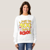 Sweatshirt 100 Jours d'école Kawaii Style Design (Devant entier)