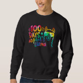 Sweatshirt 100 Jours D'école Pas De Prob-llama Lama Professeu (Devant)