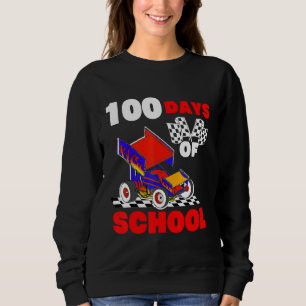 Sweatshirt 100 Jours d'école Sprint Voiture Racing Dirt Track