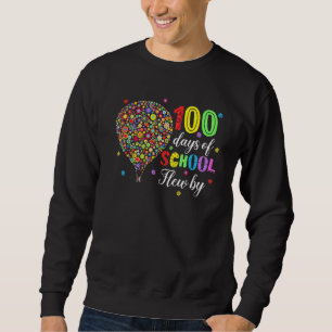 Sweatshirt 100 Jours D'École Volée Par Chemise Hot Air Balloo