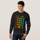 Sweatshirt 100 Jours Enseignant Smarter Enseignant Tea de cla (Devant entier)