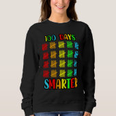 Sweatshirt 100 Jours Enseignant Smarter Enseignant Tea de cla (Devant)