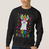 Sweatshirt 100 Magical Days Llama Girl Happy 100th Day Of Sc (Devant)