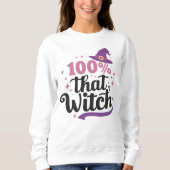 Sweatshirt 100% That Witch Sweater - Kawaii Pastel Goth (Devant)