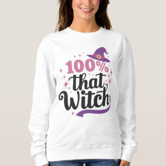 Sweatshirt 100% That Witch Sweater - Kawaii Pastel Goth
