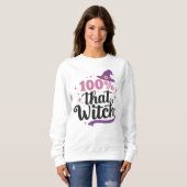 Sweatshirt 100% That Witch Sweater - Kawaii Pastel Goth (Devant entier)