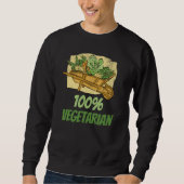 Sweatshirt 100 Vegetarian Vegetables for Vegan Garden Gardner (Devant)