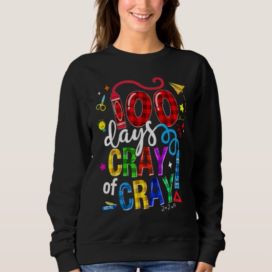 Sweatshirt 100e Jour Cray Buffalo Plaid 100e Jour De (Devant)