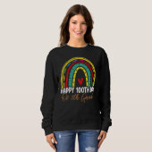 Sweatshirt 100e jour d'école Professeur de 5e année Boho Arc- (Devant entier)