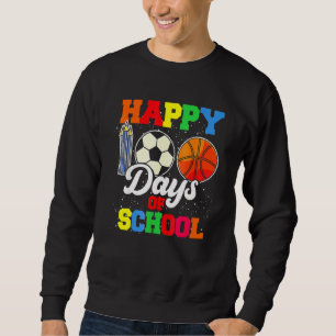 Sweatshirt 100e jour d'études Boys Girls Basketball 100 Days