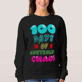 Sweatshirt 100ème Jour De Conception Drôle De L'École Pour La