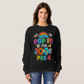 Sweatshirt 100ème jour d'école Pop It 100 jours de fidget pré (Devant entier)