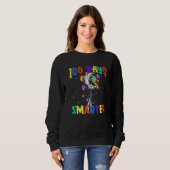 Sweatshirt 100th Day Of School 100 Days Smarter Space Astrona (Devant entier)