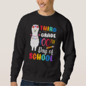 Sweatshirt 100th Day Of School No Prob Llama 100th Day Third  (Devant)
