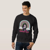 Sweatshirt 100th Day of School Teacher 100 Days Smarter Rainb (Devant entier)