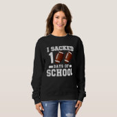 Sweatshirt 100th Day of School Teacher Coach Kids Child 100 D (Devant entier)