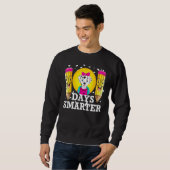 Sweatshirt 101 Jours Smarter 100 Jours D'École Finit Étudiant (Devant entier)