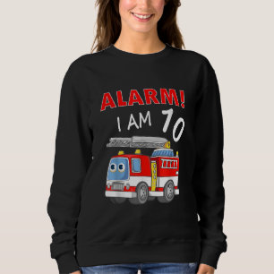 Sweatshirt 10 ans 10e anniversaire garçon fille pompier