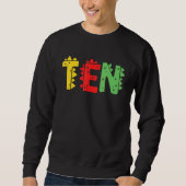 Sweatshirt 10 Ans Garçon Dinosaur Rex 10e anniversaire Enfant (Devant)