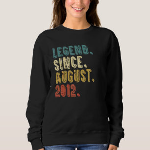 Sweatshirt 10 Ans Légende Cadeau depuis août 2012 10th Bi