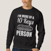 Sweatshirt 10 Keys Person Harmonica Player (Devant)