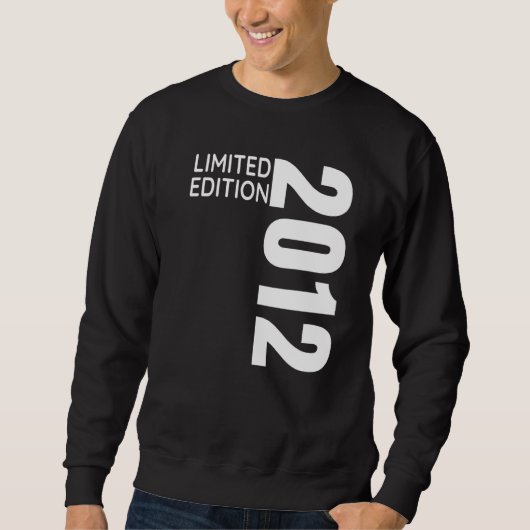 Sweatshirt 10e anniversaire 10 ans 2012 Garçon fille (Devant)