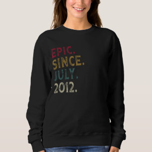 Sweatshirt 10e anniversaire Epic depuis juillet 2012 10 ans